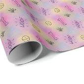 Hunde- oder Welpen-Party-Geschenkpapier Geschenkpapier (Rolleneckpunkt)