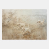 Hunde - Ölgemälde - Geschenkpapier Set (Vorderseite)