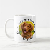 Hunde Oma Personalisiertes Tier Foto Hund Lover Kaffeetasse (Links)