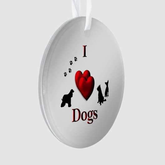 Hunde Ornament (Vorderseite)