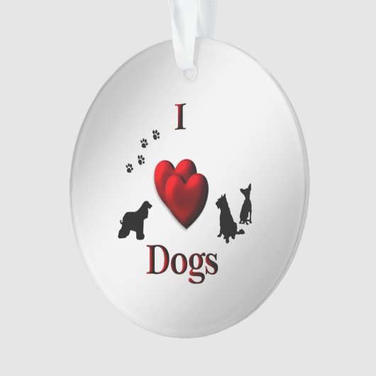 Hunde Ornament (Vorderseite)