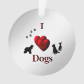 Hunde Ornament (Vorderseite)