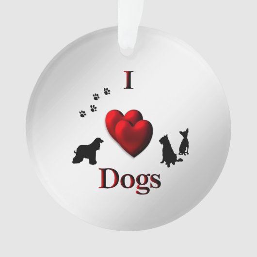 Hunde Ornament (Vorderseite)