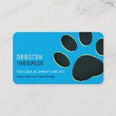 Hunde Oversified Paw Pet Lovers Sky Blue Visitenkarte (Vorderseite)