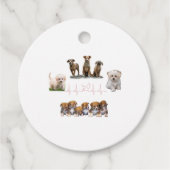 Hunde-Paket, Funny Dogs-Paket Geschenkanhänger (Vorderseite)