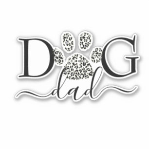 Hunde-Papa-Aufkleber Aufkleber