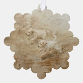 Hunde - Papierkartendekorationsgeschirr Ornament Karte (Vorderseite)