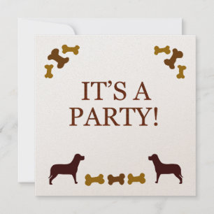Hunde-Party Einladung