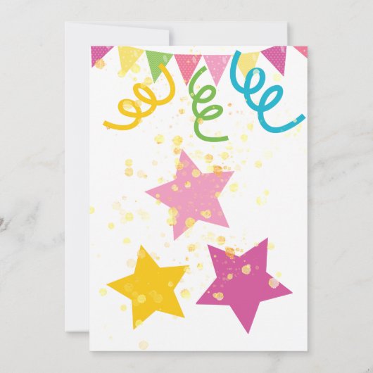 Hunde Party Einladung zum Geburtstag (Rückseite)