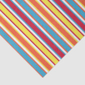 Hunde Party Farbige Streifen Personalisiert Seidenpapier (Detail)