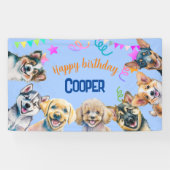 Hunde Party Geburtstag Banner (Horizontal)