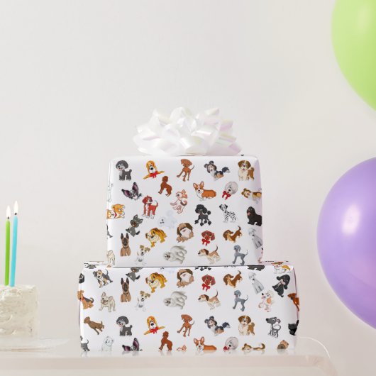 Hunde-Party Geschenkpapier (Partygeschenke)
