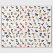 Hunde-Party Geschenkpapier (Flach)