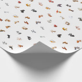 Hunde-Party Geschenkpapier (Ecke)
