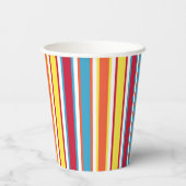 Hunde Party Hunde im Party Hats Farbiges Personali Pappbecher (Rückseite)