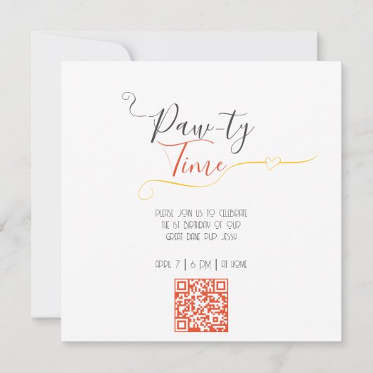 Hunde Party oder Pawty (Rückseite)