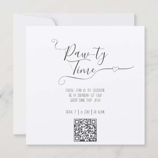 Hunde Party oder Pawty (Rückseite)