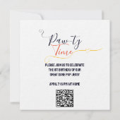 Hunde Party oder Pawty (Rückseite)