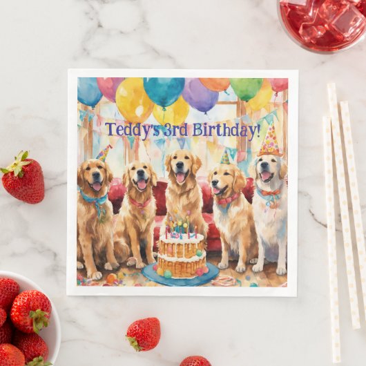 Hunde-Party Serviette (Beispiel)