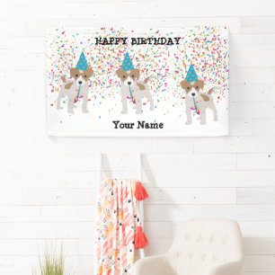 Hunde Partying - Tiere bei der Geburtstagsparty Banner