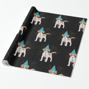 Hunde Partying - Tiere Welpen mit Party Geschenkpapier