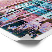 Hunde patchen Panorama in der Stadt San Francisco Poster (Ecke)