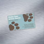Hunde-Paw-Prints - Haustierdienste Magnetische Visitenkarte (Beispiel)