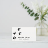 Hunde-Paw-Prints - Sitzmöbel oder Gehhilfe Visitenkarte (Stehend Vorderseite)