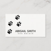 Hunde-Paw-Prints - Sitzmöbel oder Gehhilfe Visitenkarte (Vorderseite)