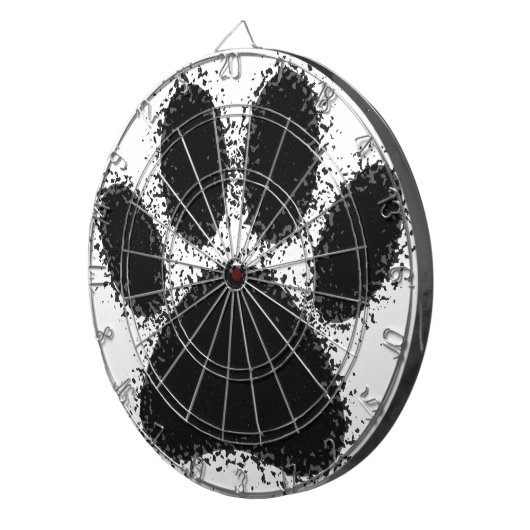 Hunde Paw Zeichnend Dartscheibe (Vorderseite rechts)