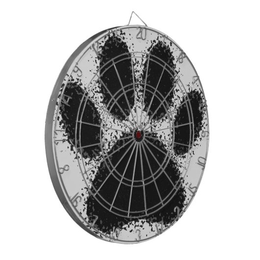 Hunde Paw Zeichnend Dartscheibe (Vorderseite Links)