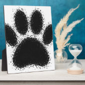 Hunde Paw Zeichnend Fotoplatte (Seite)