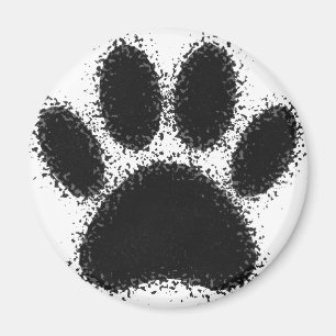 Hunde Paw Zeichnend Magnet