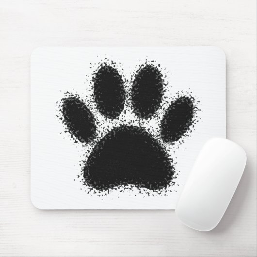 Hunde Paw Zeichnend Mousepad (Mit Mouse)