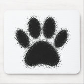 Hunde Paw Zeichnend Mousepad (Vorne)