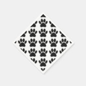 Hunde Paw Zeichnend Serviette (Ecke)