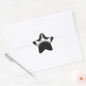Hunde Paw Zeichnend Stern-Aufkleber (Umschlag)
