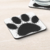 Hunde Paw Zeichnend Untersetzer (Linke Seite)