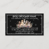 Hunde paws Frame-Blume Visitenkarte (Rückseite)