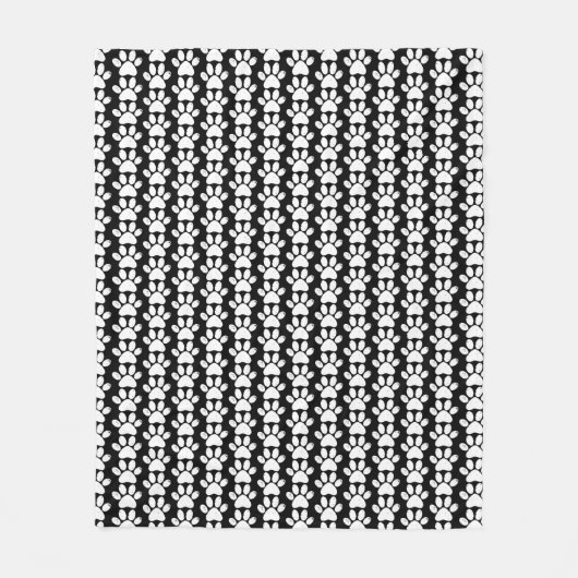 Hunde Paws gestresst Schwarz-Weiß-Tierliebhaber Fleecedecke (Vorderseite)