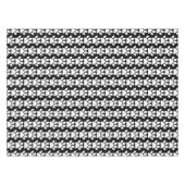 Hunde Paws gestresst Schwarz-Weiß-Tierliebhaber Tischdecke (Vorderseite (Horizontal))