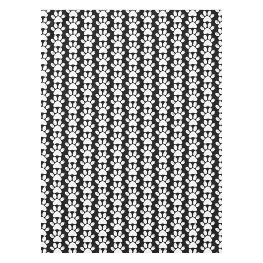 Hunde Paws gestresst Schwarz-Weiß-Tierliebhaber Tischdecke (Vorderseite)