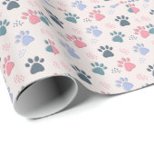 Hunde Paws Tier Niedliche Päuse Geschenk für Heimt Geschenkpapier (Rolleneckpunkt)