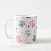 Hunde Paws Tier Niedliche Päuse Geschenk für Heimt Kaffeetasse (Links)