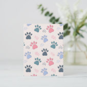 Hunde Paws Tier Niedliche Päuse Geschenk für Heimt Postkarte (Stehend Vorderseite)