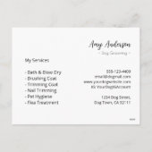 Hunde Personalisiert Feiertagspostkarte (Rückseite)