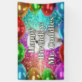 Hunde Personalisierte Charakter Geburtstagsbanner Banner (Vertikal)