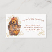 Hunde pfeifen mit einem Hund in Blasen Visitenkarte (Vorderseite)