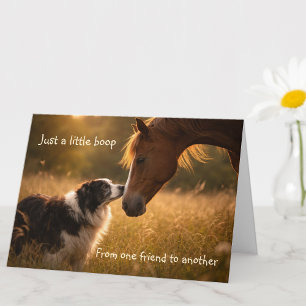 Hunde- & Pferdefreunde Boop Warmherzige Grüße Kart Karte