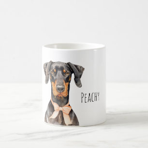 Hunde-Pfirsich-Schleife Kaffeetasse